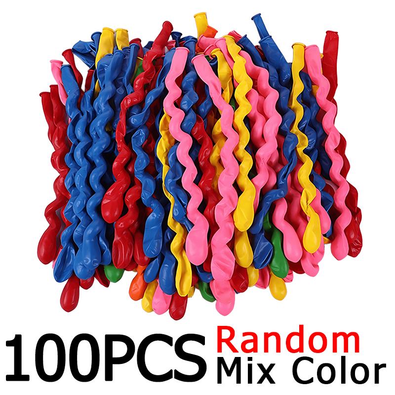 Spiral Twist Balloon Long Balloon with Random Color Inflater Kit for Party Decorations Gender Reveal Festival Event Supplies ZYF