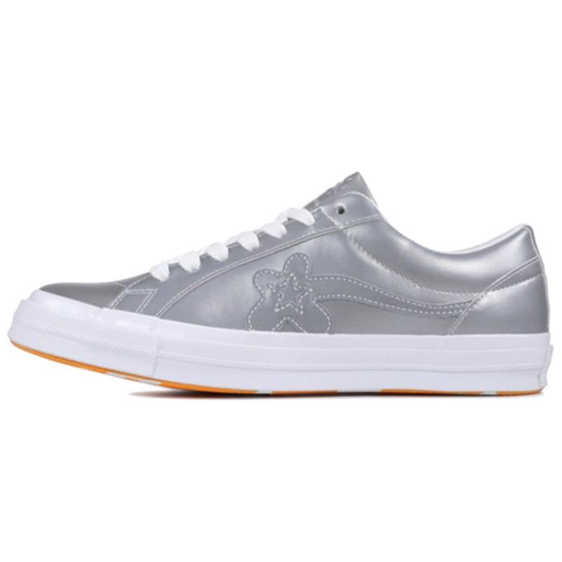 

Golf Le Fleur x Converse One Star Ox Small Flower Co-branded 3M Reflective Low-Top Board Shoes Unisex Silver 36.5