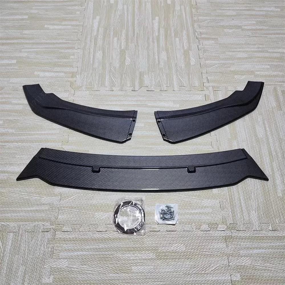 3Pcs For BMW 1 Series F20 F21 116i 118i 120i 2011-2019 Car Front Bumper Lip Spoiler Splitter Diffuser Accessories Body Kit Cover