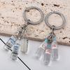 Korean Fashion 3D Alcohol Drink Keychain Pendant Water Bottle Vodka Bottle Drop Keyring Men Women Backpack Jewelry Accessories