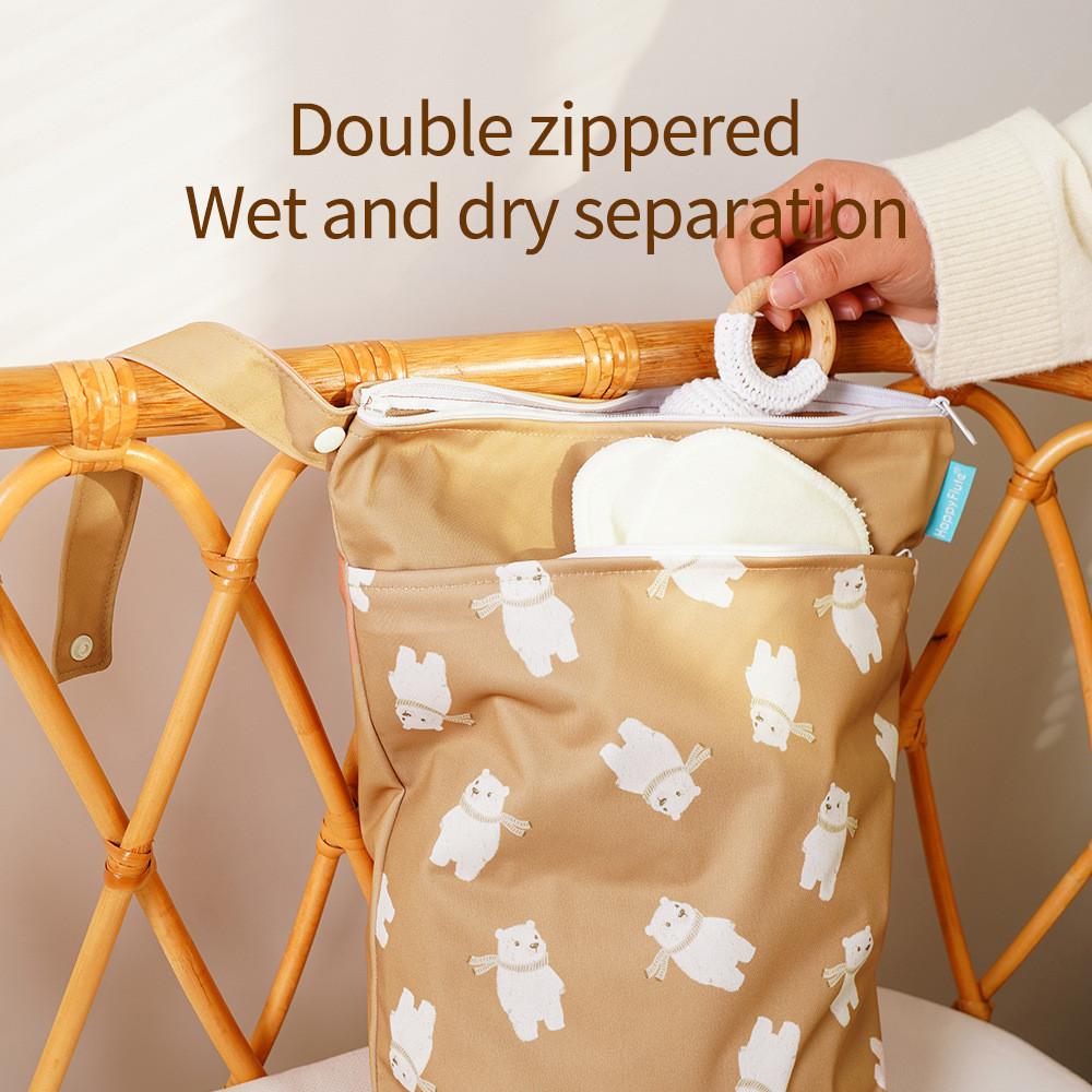 Children Travel Storage Bag With Waterproof Polyester Fabric For Baby Diapers And Toiletries