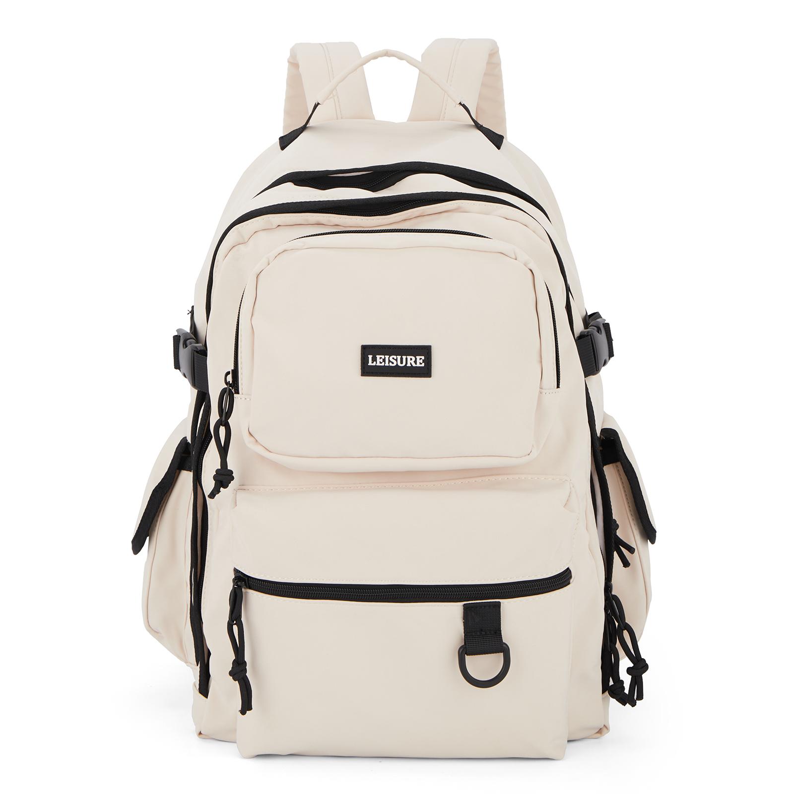 

School Backpack Mochila Feminina Nylon School Bag for Girls Boys Light Load Reduction Large Capacity Laptop Backpack Travel Work белый