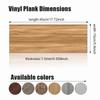 45x15cm Size Self-Adhesive Floor Sticker PVC Material Thickened Wood Grain Wall Sticker Heat Resistant Wood Grain Pattern