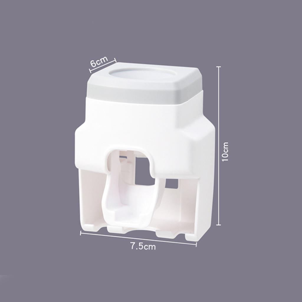 Automatický dávkovač zubní pasty s držákem na zubní kartáčky, nástěnný pro koupelnu, pro dospělé