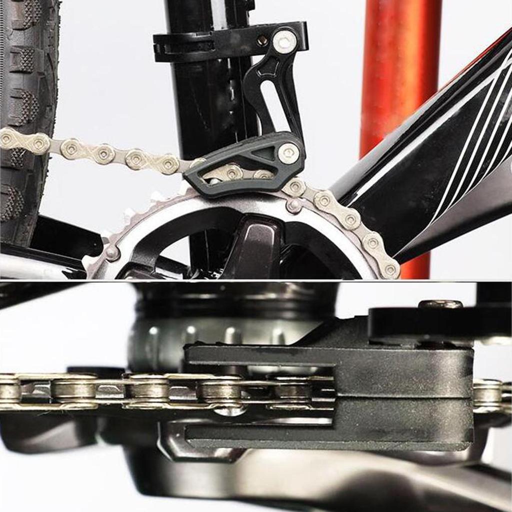 Chain Catcher Bicycle Chain Guide Protector - Aluminum Alloy Road Bike For  34T-53T Chainrings Chain Drop Protector