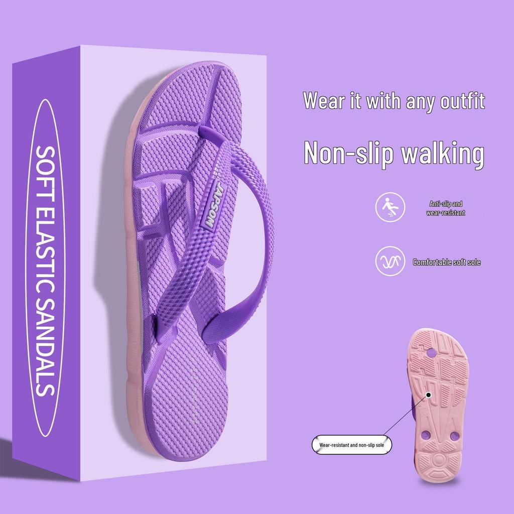 Men's Trendy Non-Slip Beach Flip Flops - Large Size Summer Sandals.