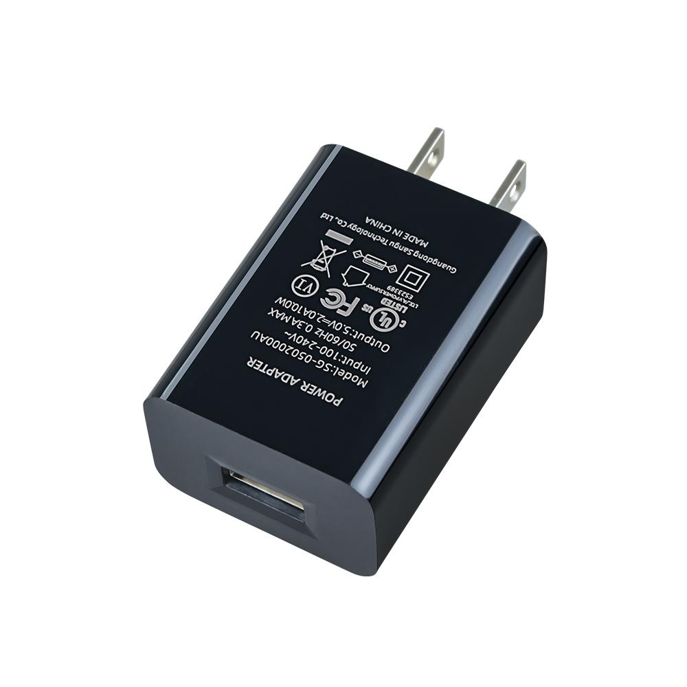 USA EU Standard Plug 5V2A 10W USB UL FCC CE Certification Power Charger Usb Wall Charger Power Adapter for Iphone 17 16 15 Pro