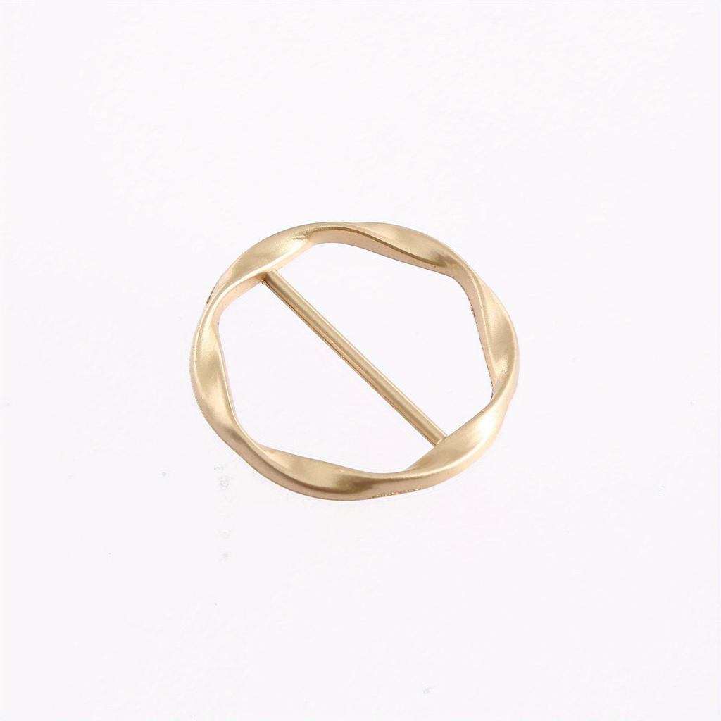 [Multifunctional Clip] Multifunctional Metal Scarf & T-Shirt Clip Set | Easy Knot and Waist Accessory, Suitable for Clothing Non-Stitched Length