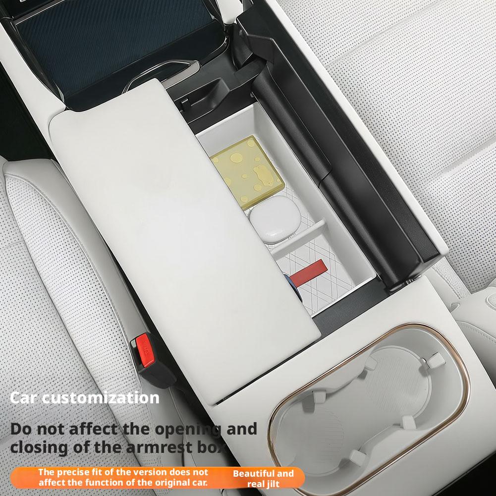 For LYNK CO 900 2025 Armrest Box Storage Box Storage Arrange Center Silicone Accessory Armrest Box Lower Console Box Storag Y0L4