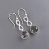 Natural Black Rutile Gemstone 925 Sterling Silver Earrings 1.60" Handmade Partywear Jewelry EE-15-24