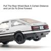 Scale 1:30 AE86 Toy Car Model Diecast Alloy Pull Back Doors Opened Metal Body Simulation Vehicles Toys Gifts for Children