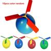 1-10PCS Propeller Balloon Helicopter Toys Children's DIY Balloon with Whistle Outdoor Flying Balloon Birthday Party Decoration