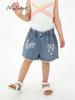 Malwee Summer Girls' Cute Denim Pants
