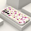 Purple Cherry Phone Case For Samsung Galaxy S25 S24 S23 S22 S21 S20 S10 S10E Ultra Plus FE Note 20 Ultra Plus Cover