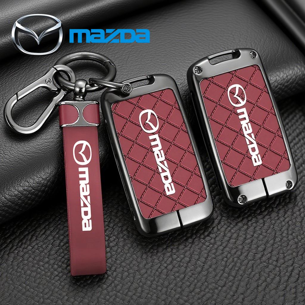 AAEZ1 Zi Alloy Car Key Remote Control Protective Case For Mazda Axela Atenza 3 2 6 CX3 CX5 CX30 CX8 CX9 MX5 RX7 RX8