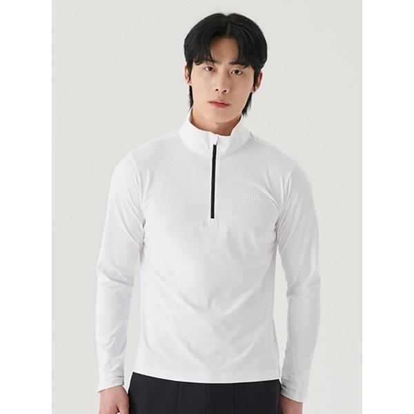 Fila STreTch Thumbhole Half Zip T shirT