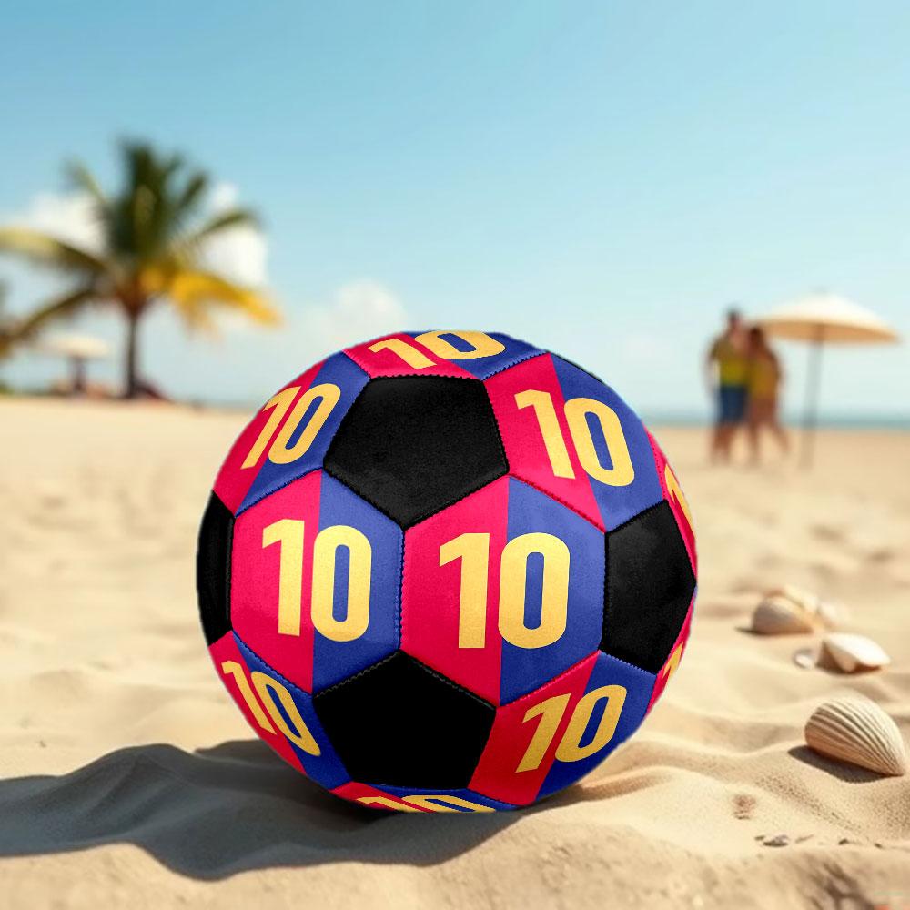 1 pz Pallone da Calcio Lionel Messi Taglia 5 Pallone da Calcetto Indoor Moda Colorato Gioco in Giardino - Ottimo Regalo per Appassionati di Sport HE42