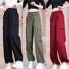 Women's High-Waist Wide Leg Work Pants - American Style, Spring/Summer 2026, Fashionable, Loose, Slimming, Casual.