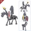 Skeleton Building Blocks Medieval Castle Knight Warriors Skeletons Strong Orcs Figures Collection Toy for Children Gifts