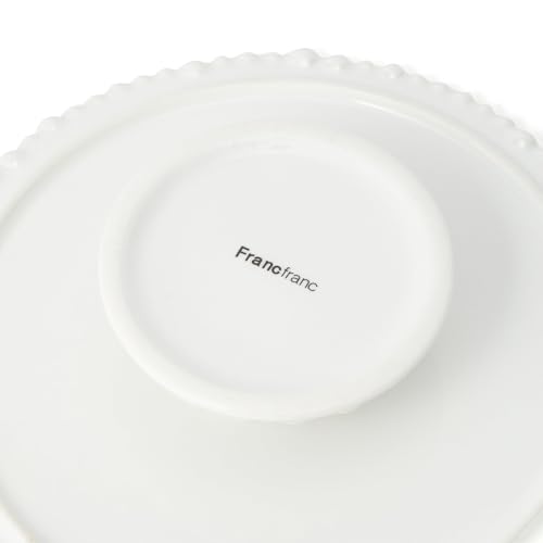 Francfranc Pearl Cake Stand, 1 Tier, White, Servingware, Cake Plate