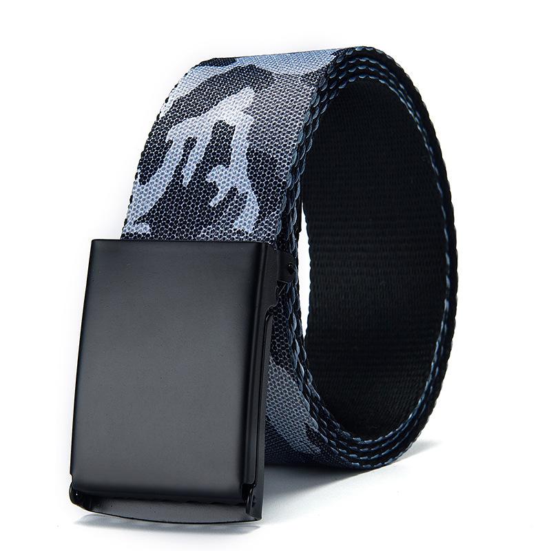 Camouflage 3.8Cm Canvas Belt Military Training Outer Belt Nylon Tactical Belt
