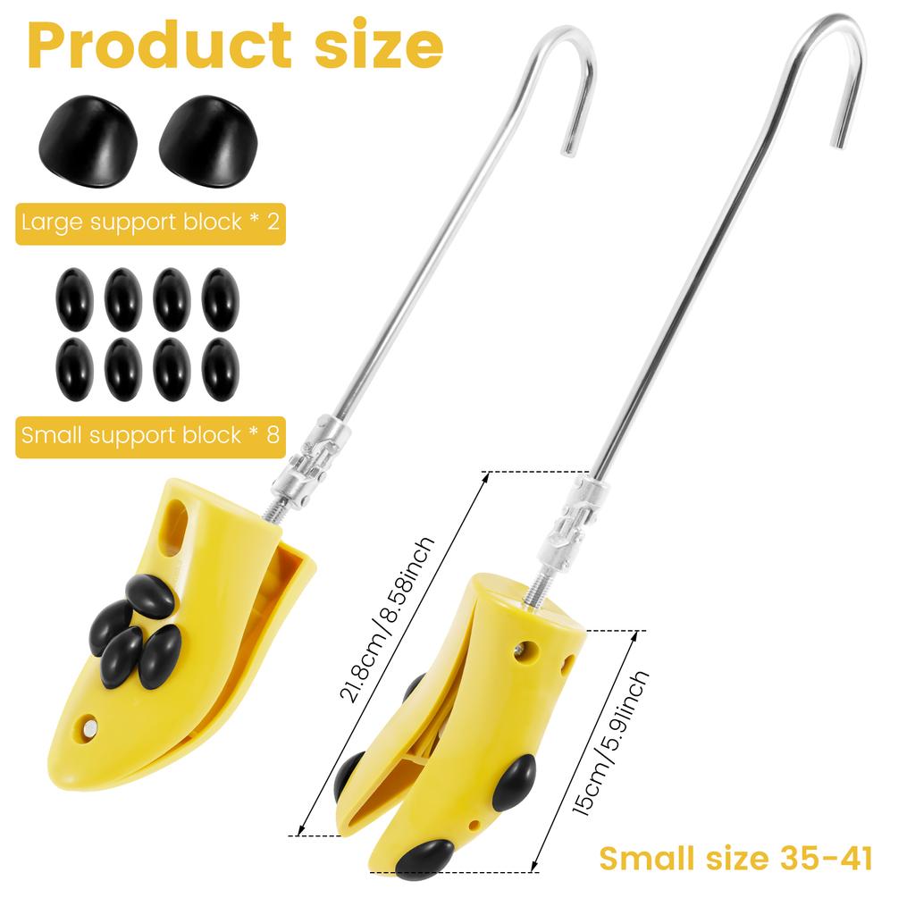 1/2Pcs Universal Shoe Stretcher Adjustable Boot Stretcher PC Sneaker Shoe Widener with Steel Shaft for Men and Women