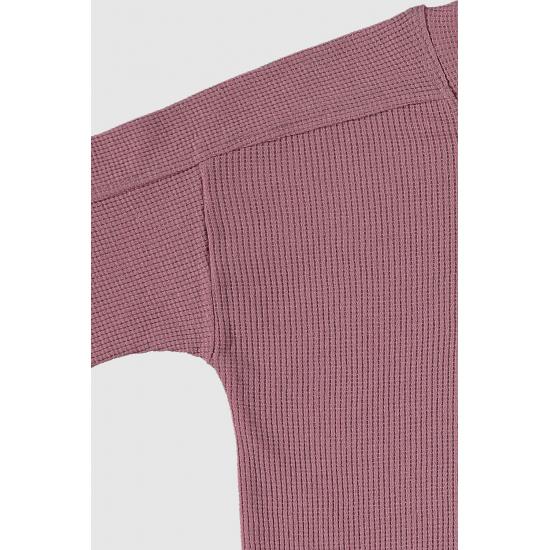 Waffelstrukturierter Shorts-Kinderanzug