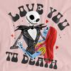 Nightmare Before Christmas Unisex Adult Love You To Death Jack Sally T-Shirt
