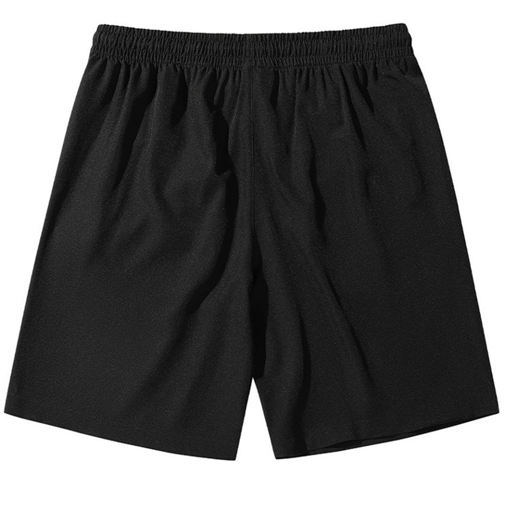 Men's Lightweight Breathable Quick Dry Shorts Loose Fit Elastic Waist Five Inch Length Straight Leg Casual Sportswear