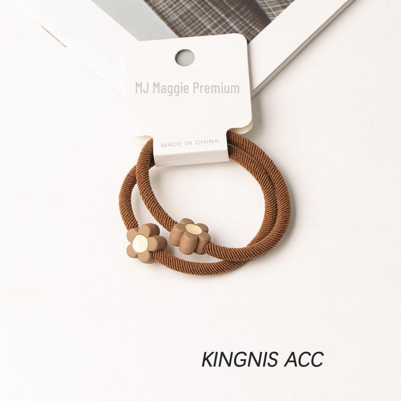 Autumn & Winter Korean Style Elastic Hairband Set: 4 Styles, 2 Headbands, Seamless & Unique Design