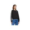 adidas Classic Stripe Logo Sports Crewneck Sweatshirt Women Sweatshirt Black DT5072