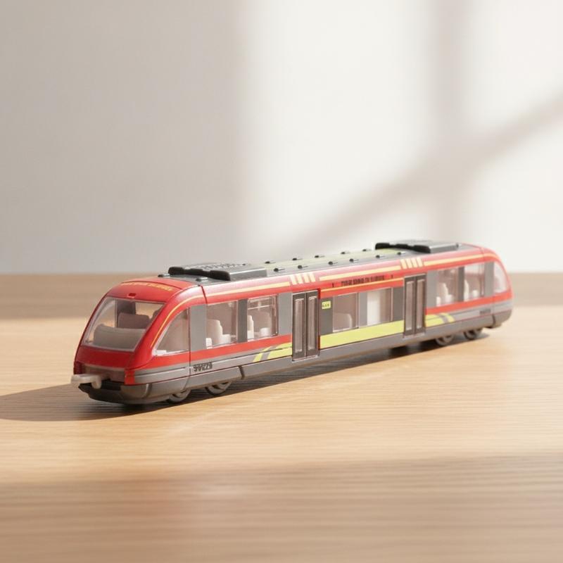 Simulation Alloy High Speed Train Model Sliding Design STEM Educational Toy Perfect Gift for Kids Preschoolers