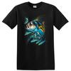 Fish T Shirt Ocean Artwork Swimming Fish Design Colorful Marine Life Tee