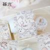 5.5x200cm 1roll Cute Cat Tape Stickers, Girlish Heart Design for Journal Decoration & Hand Account DIY