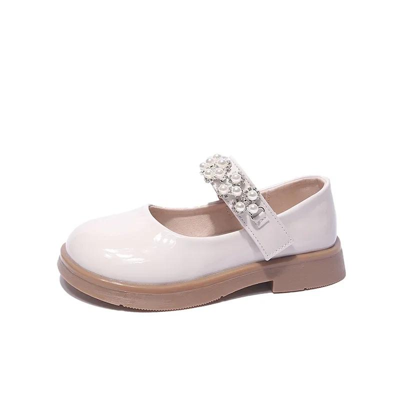 Kid Shoe Fashion Kids Small Leather Shoes 2025 New Girl Shoes Kid Princess Shoes Student Soft Sole Single Shoes Mary Janes Shoes