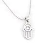 Les Trésors De Lily [J3634] - Silver 'Fatma' Designer Necklace