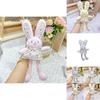 Jinnew Floral Dress Plush Bunny Keychain With Cute Design For Gift And Accessories
