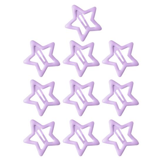 10Pcs Girl Hairpin Versatile Star-Shaped BB Clips Macaron Color Small Hair Pins Stable Hold Hair Accessories
