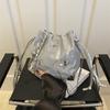 High Value Butterfly Decoration Shoulder Messenger Bag Summer Niche Design Chain Model Pumping Belt Bucket Bag