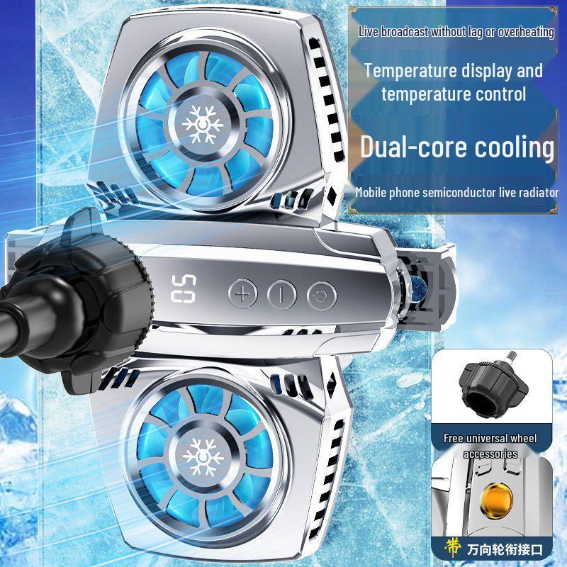 Semiconductor Cooling Back Clip for Mobile Phones - Keeps Your Device Cool During Streaming and Gaming