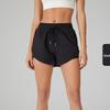 Women's Quick-Dry Yoga Running Shorts - Loose, Anti-Exposure, Two-in-One Design with Pockets