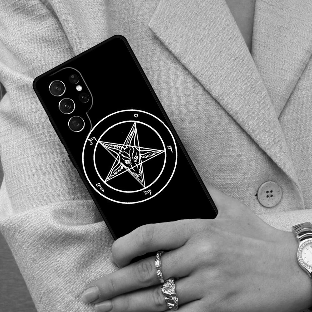 Sigil of Lucifer Cell Phone Case for Samsung Galaxy S26 Ultra S25 S24 S23 S22 S21 S20 Note10 Cover