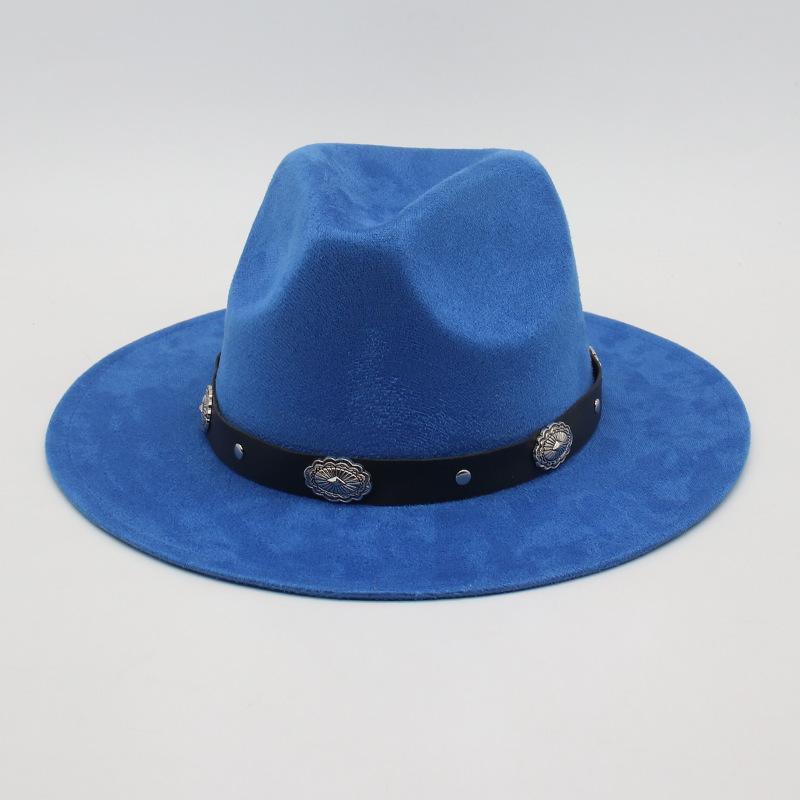 Simple Ethnic Style Headband Retro Top Hat Direct Supply Jazz Cowboy Hat