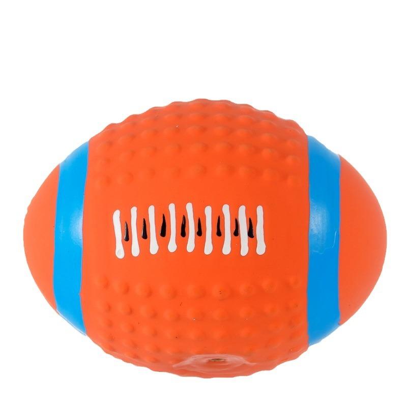 

Squeaky Dog Toys Soft Latex Balls For Small Medium Large Dogs Rugby Football Volleyball Pet Toy Dog Interactive Chew Toy Ball S