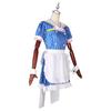 First Cause Heavy Bass Hypnotist Blue Striped Maid Outfit Halloween Costume