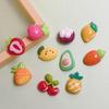 New Novelty 100Pcs/Bag Artificial Fruit Flatback Resin Cabochons Cute Strawberry Cherry Lemon Embellishment for Scrapbooking DIY