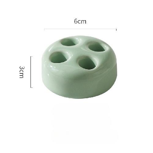 Porte-brosse à dents en céramique, salle de bain créative, Portable, Mini Macaron couleurs, support de brosse, étagère, cadre de Base, support de rangement, outil de salle de bain