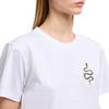 Emporio Armani Year Of The Snake Limited Edition Solid Color Round Neck Animal Pattern Short Sleeve T-Shirt SS25 Women Tops EW001169-AF10003-U0001