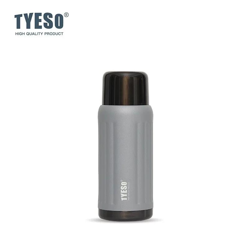 Tyeso 500ml Stainless Steel Vacuum Flask Leakproof Insulated Water Bottle for Hot Cold Drinks BPA Free Easy-Grip Travel Mug