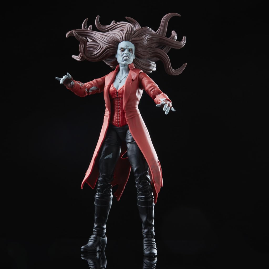 Hasbro Marvel Legends Series MCU Disney Plus E Se... Figura de Ação Feiticeira Escarlate Zumbi, 6 polegadas (15 cm) Tamanho, Inclui 2 Acessórios e 1